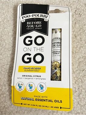 NWOT Poo-Pourri Before You Go Toilet Spray | Original Citrus Travel Size | 10 mL